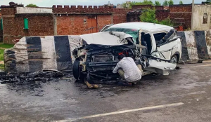 28 vehicle owners booked for toll breach while following police vehicles carrying Atiq Ahmed's son