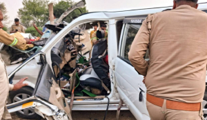 6Killed In UP Road Accident,SUV Crashes Into Truck In Jalaun Several Injured