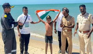 7-Year-Old Ranchi Boy Ishank Singh Creates History with 29-km Palk Strait Swim