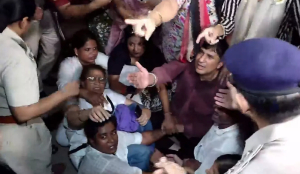 AAP stages sit-in seeking FIR against Delhi minister Parvesh Verma over slapping incident