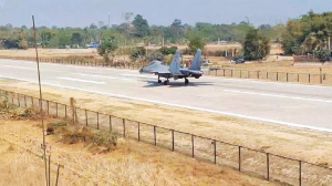 Activation of emergency landing facility on national highway near Moran, Assam