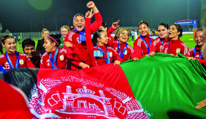 Afghan women’s refugee team to play in FIFA meet