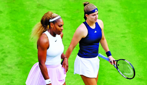 Ahead of Wimbledon return, Serena loses doubles match with Muchova