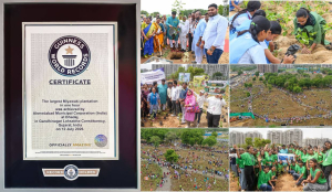 Ahmedabad sets world record by planting 3.61 lakh saplings in one hour