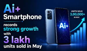 Ai+ Smartphone records strong growth with 3 lakh units sold in May