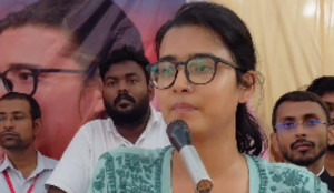 AISA president Neha Bora reaches UP's Raebareli as part of student-youth campaign