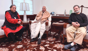 All is good, says Tharoor after meeting Kharge, Rahul