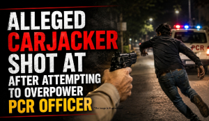 Alleged carjacker shot at after attempting to overpower PCR officer
