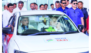 Amit Shah launches cooperative-based Bharat Taxi in GujaratPioneer News Service  n Gandhinagar
