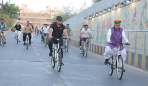 Arjun Ram Meghwal Joins BRICS Delegates for Cycling Event in Gandhinagar