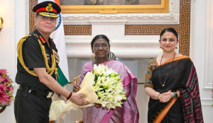 Army Chief General Dhiraj Seth calls on President Droupadi Murmu at Rashtrapati Bhavan