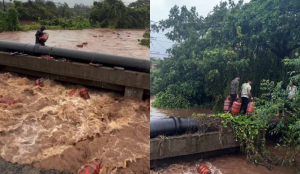 Around 3000 LPG cylinders swept into river after floodwaters breach HPCL plant in Maharashtra's Raigad