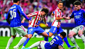 Arsenal and Atletico exchange penalty goals in 1-1 draw