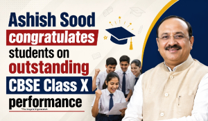 Ashish Sood congratulates students on outstanding CBSE Class X performance