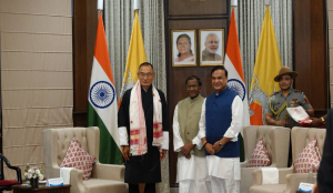 Assam CM Himanta Biswa Sarma thanks Bhutan PM Tshering Tobgay for Assam visit
