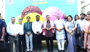 Assam CM Himanta flags off Purabi Dairy’s first ice cream export to Bhutan