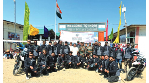 Assam rifles flags off  “The Eastern Edge Expedition”  from Pangsau pass to Jorhat