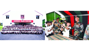 Assam Rifles holds educational tour, weapon display for students