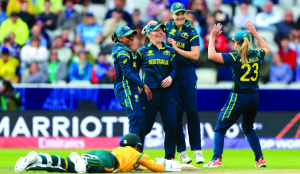 Australia thumps SA, NZ fumbles WI in T20 WC