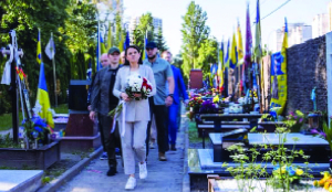 Belarus’s exiled opposition leader visits Kyiv