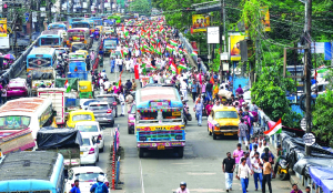BJP holds twin rallies in Kolkata against violence during Left-backed NEET protest
