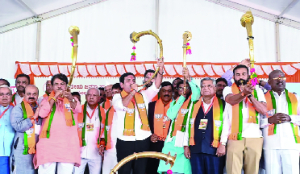 BJP launches 10-day Padayatra against alleged corruption in Karnataka Govt