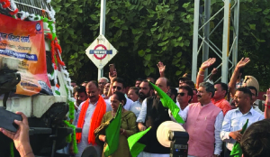 BJP MP flags off train at J&K’s Samba, 6 train stoppages restored