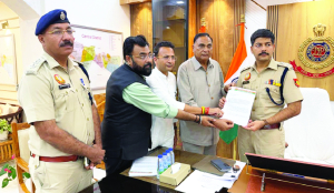 BJP seeks FIR against Congress, SP over posts on Nabin’s food