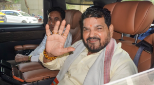 Brij Bhushan gets grand welcome with slogans of 'Sher Aaya' after acquittal in sexual harassment case