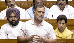 Can turn off my mic but not 'chhatron ki goonj': Rahul attacks BJP