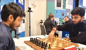 Chithambaram beats Jorden van Foreest; Gukesh draws
