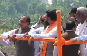 Chouhan tours flood-hit Bihar as Tejashwi accuses Centre of neglect