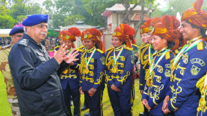 CISF women band felicitated for gold at 26th all India police band competition