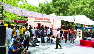CJP protest continues at Jantar Mantar over NEET paper leak