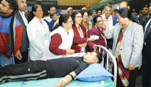 CM participates in mega blood donation camp