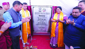 CM Rekha lays foundation for foot overbridge at Monastery Market