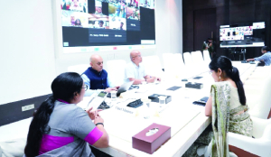 CM reviews energy-saving steps in online meeting