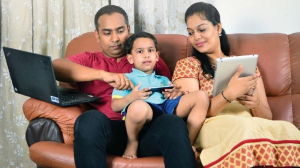 Connected to screens, disconnected at Home