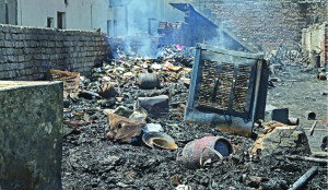 Couple, toddler charred to death in fire near Budh Vihar