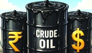 Crude oil futures hit record `10,571/barrel; Brent breaches $126