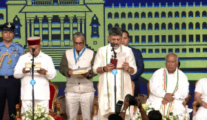 D.K. Shivakumar Sworn In as Karnataka Chief Minister, G. Parameshwara Takes Oath as Deputy CM