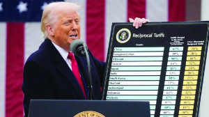 Day after setback, Trump raises global tariff to 15%