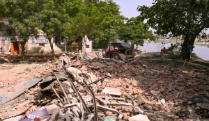 DDA launches demolition drive in Delhi’s Yamuna Bazar area