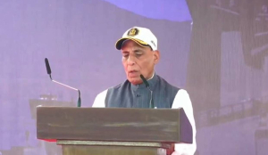 Defence Minister Rajnath Singh commissions INS Mahendragiri, India's sixth project 17A stealth frigate