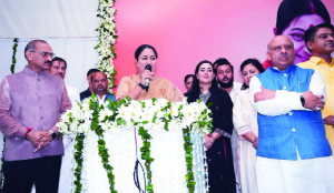 Delhi BJP pays tribute to Sushma Swaraj on death anniversary