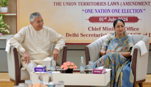 Delhi CM welcomes JPC during one nation, one election study visit
