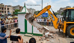 Delhi govt demolishes shrine built on govt land