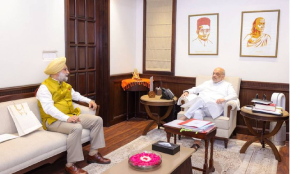 Delhi LG Taranjit Singh Sandhu Meets Home Minister Amit Shah to Discuss Development Issues