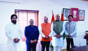 Delhi Speaker meets Ladakh LG to discuss green initiatives