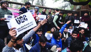 Delhi University bans protests on campus for a month